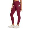 Ewedoos Fleece Lined Leggings Women Thermal Leggings for Women with Pockets High Waisted Winter Warm Tights Pants Clothes(Plum Red)