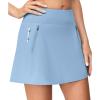Ewedoos Golf Skirts for Women High Waist Tennis Skirt Athletic Skort for Woman with Zipper Pockets(Blue Gog)