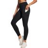 Ewedoos Leggings with Pockets for Women High Waisted Athletic Workout Compression Leggings Tummy Control Yoga Pants Women(Black)