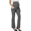 Ewedoos Maternity Pants for Women Stretchy Maternity Clothes Over The Belly Pregnancy Dress Work Pants with Pockets(Grey)
