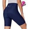 Ewedoos Padded Bike Shorts Women 4D Padding Cycling Shorts with Pocket Road Mountain Ride Womens Biking Bicycle Biker Shorts(Sporty Blue)