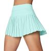 Ewedoos Pleated Tennis Skirts for Women Athletic Skirt with Shorts Underneath Skorts for Woman with Pockets for Golf(Mint Green)
