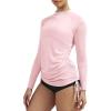 Ewedoos Rash Guard for Women UPF 50+ Sun Protection Clothing Swim Shirts for Woman SPF Shirts Long Sleeve UV Sun Shirts(Pink)