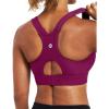 Ewedoos Sports Bras for Women High Support Racerback High Impact Padded Sports Bra Large Bust for Workout Running Yoga(Fuchsia)