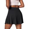 Ewedoos Tennis Skirt Womens Skorts with Pockets Shorts Tennis Skirts for Women Athletic Golf Running Pickleball(Black)