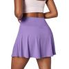 Ewedoos Tennis Skirt Womens Skorts with Pockets Shorts Tennis Skirts for Women Athletic Golf Running Pickleball(New Lavender)