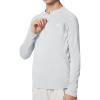 Ewedoos UPF50+ Boys Swim Shirt Rash Guard Long Sleeve Quick Dry Sun Shirts Kids Boys Fishing Shirt for Summer Outdoor(Gray)
