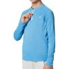 Ewedoos UPF50+ Boys Swim Shirt Rash Guard Long Sleeve Quick Dry Sun Shirts Kids Boys Fishing Shirt for Summer Outdoor(Sky Blue)