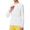 Ewedoos UPF50+ Boys Swim Shirt Rash Guard Long Sleeve Quick Dry Sun Shirts Kids Boys Fishing Shirt for Summer Outdoor(White)