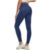 Ewedoos Women Jeans High Waisted Stretchy Skinny Jeans for Women Tummy Control Jeggings Pull on Jeans Leggings with Pockets(Dark Blue)