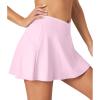 Ewedoos Women’s Athletic Skirt Cross Waist Tennis Skirt with Pockets Linner Skorts Tennis Skirts Golf Pickleball Casual(Hot Pink)
