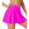Ewedoos Women’s Athletic Skirt Cross Waist Tennis Skirt with Pockets Linner Skorts Tennis Skirts Golf Pickleball Casual(Pink)