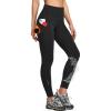 Ewedoos Womens Fleece Lined Leggings Water-Resistant Thermal Winter Fleece Leggings for Women with Pockets Ski Hiking(Black)