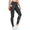 Ewedoos Womens Fleece Lined Leggings Water-Resistant Thermal Winter Fleece Leggings for Women with Pockets Ski Hiking(Charcoal)