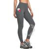 Ewedoos Womens Fleece Lined Leggings Water-Resistant Thermal Winter Fleece Leggings for Women with Pockets Ski Hiking(Dark Grey)