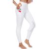 Ewedoos Womens Fleece Lined Leggings Water-Resistant Thermal Winter Fleece Leggings for Women with Pockets Ski Hiking(White)