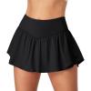 Ewedoos Womens Flowy Shorts with Pockets Tummy Control Athletic Shorts for Women Running Shorts Tennis Skirt Skort(Black)
