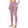 Ewedoos Women’s Yoga Pants with Pockets Leggings for Women Tummy Control Workout Leggings for Women Compression Leggings(Pink Leggings)