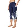 Ewedoos womens Capri(Blue Capris Water Resistant)