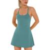 Womens Tennis Dress, Athletic Dress with Built-in Bra & Shorts Pockets Summer Dresses for Women Golf Outfits for Workout(Magic Mint)