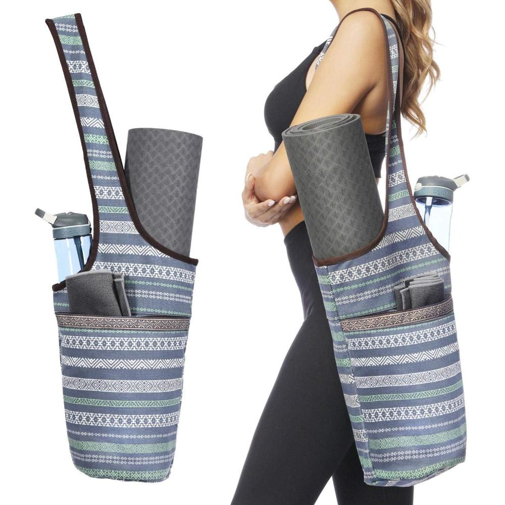 imageEwedoos Yoga Mat Bag Yoga Bags with Large Size Pocket and Zipper Pocket Fit Most Size MatsNamaste