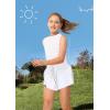 Ewedoos 2 in 1 Flowy Shorts Girls Butterfly Athletic Shorts Size 10-12 Cute Preppy Trendy Shorts Skirt for Teen Girls(Black&white)