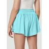 Ewedoos 2 in 1 Flowy Shorts Girls Butterfly Athletic Shorts Size 10-12 Cute Preppy Trendy Shorts Skirt for Teen Girls(Light Green)