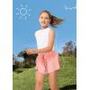 Ewedoos 2 in 1 Flowy Shorts Girls Butterfly Athletic Shorts Size 10-12 Cute Preppy Trendy Shorts Skirt for Teen Girls(Pink)
