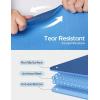 Ewedoos Eco Friendly Yoga Mat Thick TPE Yoga Mat Non Slip Yoga Mats Anti-tear Exercise Workout Mat for Women Men Kids Yoga, Pilates and Fitness(Blue Yoga Mat)