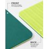 Ewedoos Eco Friendly Yoga Mat Thick TPE Yoga Mat Non Slip Yoga Mats Anti-tear Exercise Workout Mat for Women Men Kids Yoga, Pilates and Fitness(Green Yoga Mat)