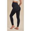 Ewedoos Fleece Lined Maternity Leggings with Pockets Shirred Sides Warm Pregnancy Leggings Over The Belly Thermal Yoga Pants(Black)