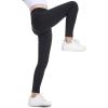 Ewedoos Girl’s Athletic Leggings with Pockets Kids Yoga Pants Leggings for Girls Active Running Dance Tights(Black Leggings)
