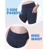 Ewedoos Girl’s Athletic Leggings with Pockets Kids Yoga Pants Leggings for Girls Active Running Dance Tights(Navy Leggings)