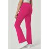 Ewedoos Girl’s Fleece Lined Flare Leggings with Pockets Cute Preppy Clothes for Girls Yoga Pants Bell Bottoms(Hot Pink)