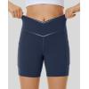 Ewedoos Girls Volleyball Athletic Shorts with Pockets – Preppy Spandex Dance Shorts for Teen Girls(Navy)