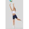 Ewedoos Girls Volleyball Athletic Shorts with Pockets – Preppy Spandex Dance Shorts for Teen Girls(Navy)