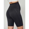 Ewedoos Maternity Biker Shorts with Pockets Buttery Soft Maternity Shorts Over Belly Pregnancy Shorts Active Yogs Short(Shorts-charcoal)