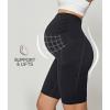 Ewedoos Maternity Biker Shorts with Pockets Buttery Soft Maternity Shorts Over Belly Pregnancy Shorts Active Yogs Short(Shorts-charcoal)