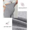 Ewedoos Maternity Biker Shorts with Pockets Buttery Soft Maternity Shorts Over Belly Pregnancy Shorts Active Yogs Short(Shorts-light Grey)