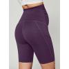 Ewedoos Maternity Biker Shorts with Pockets Buttery Soft Maternity Shorts Over Belly Pregnancy Shorts Active Yogs Short(Shorts-mauve)