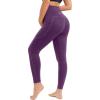 Ewedoos Maternity Leggings Shirred Side Pregnancy Leggings for Women Buttery Soft Maternity Yoga Pants with Pockets(Spacedye Mauve)