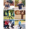 Ewedoos Thermal Underwear Set for Kids Thermals Top and Bottom Set Boys Long Johns Base Layer Thermal Set(Grey)
