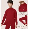 Ewedoos Thermal Underwear Set for Kids Thermals Top and Bottom Set Boys Long Johns Base Layer Thermal Set(Volcanic Red)