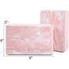 Ewedoos Yoga Blocks 2 Pack Eco Friendly Yoga Block High-Density Non-Slip Yoga Block Set for Yoga Pilates(PINK EVA)