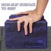 Ewedoos Yoga Blocks 2 Pack Eco Friendly Yoga Block High-Density Non-Slip Yoga Block Set for Yoga Pilates(PURPLE EVA)