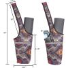 Ewedoos Yoga Mat Bag Yoga Bags with Large Size Pocket and Zipper Pocket, Fit Most Size Mats(Ancient Totem)
