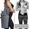 Ewedoos Yoga Mat Bag Yoga Bags with Large Size Pocket and Zipper Pocket, Fit Most Size Mats(Artistic Gray)