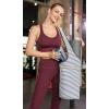 Ewedoos Yoga Mat Bag Yoga Bags with Large Size Pocket and Zipper Pocket, Fit Most Size Mats(Fancy Stripe)