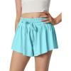 Ewedoos 2 in 1 Flowy Shorts Girls Butterfly Athletic Shorts Size 10-12 Cute Preppy Trendy Shorts Skirt for Teen Girls(Light Green)