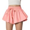 Ewedoos 2 in 1 Flowy Shorts Girls Butterfly Athletic Shorts Size 10-12 Cute Preppy Trendy Shorts Skirt for Teen Girls(Pink)